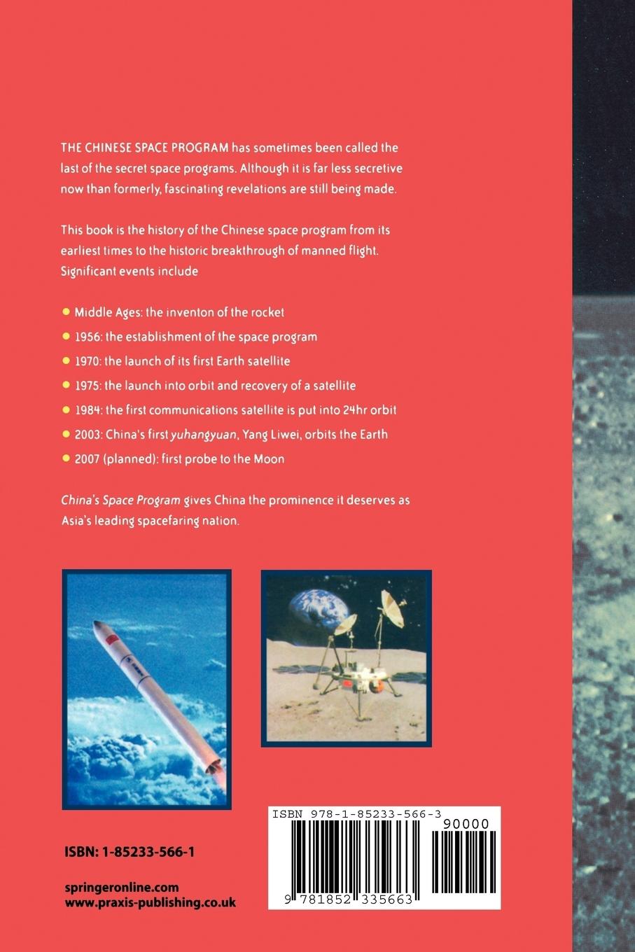 Rückseitencover China's Space Program - From Conception to Manned Spaceflight