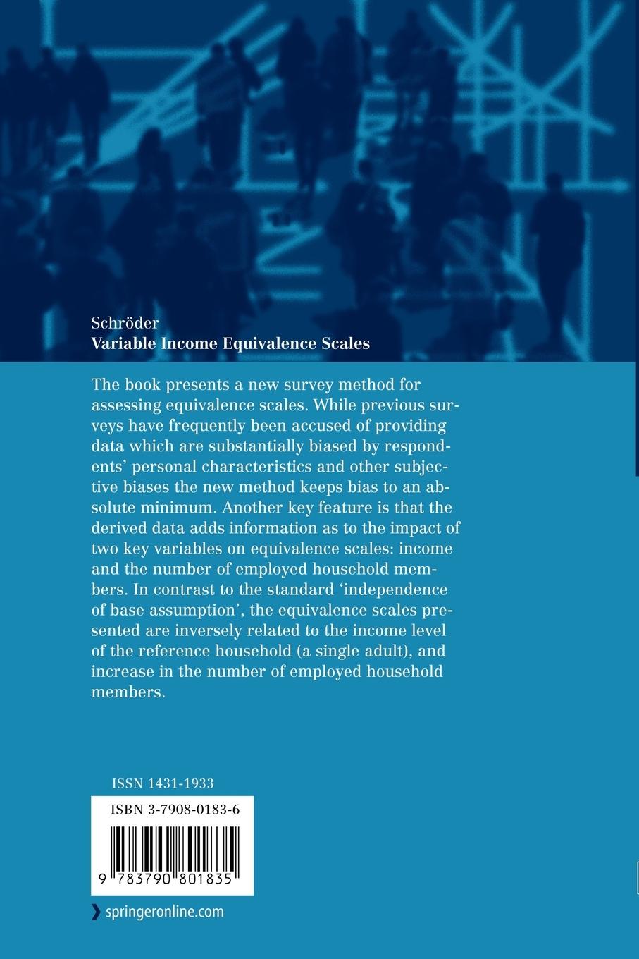 Rückseitencover Variable Income Equivalence Scales