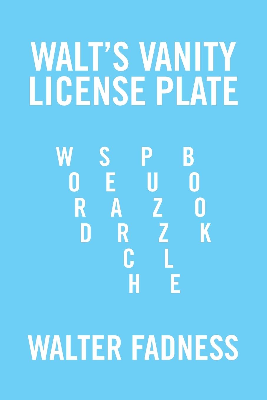 Vorderes Coverbild Walt's Vanity License Plate