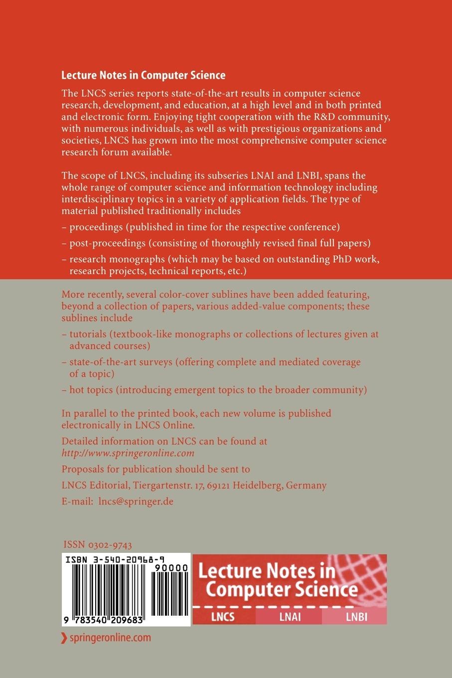 Rückseitencover Databases, Information Systems, and Peer-to-Peer Computing