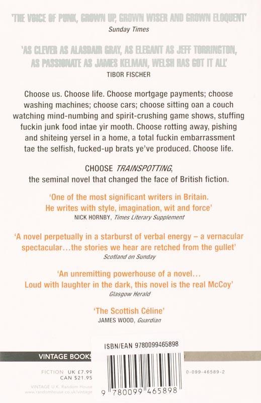 Rückseitencover Trainspotting