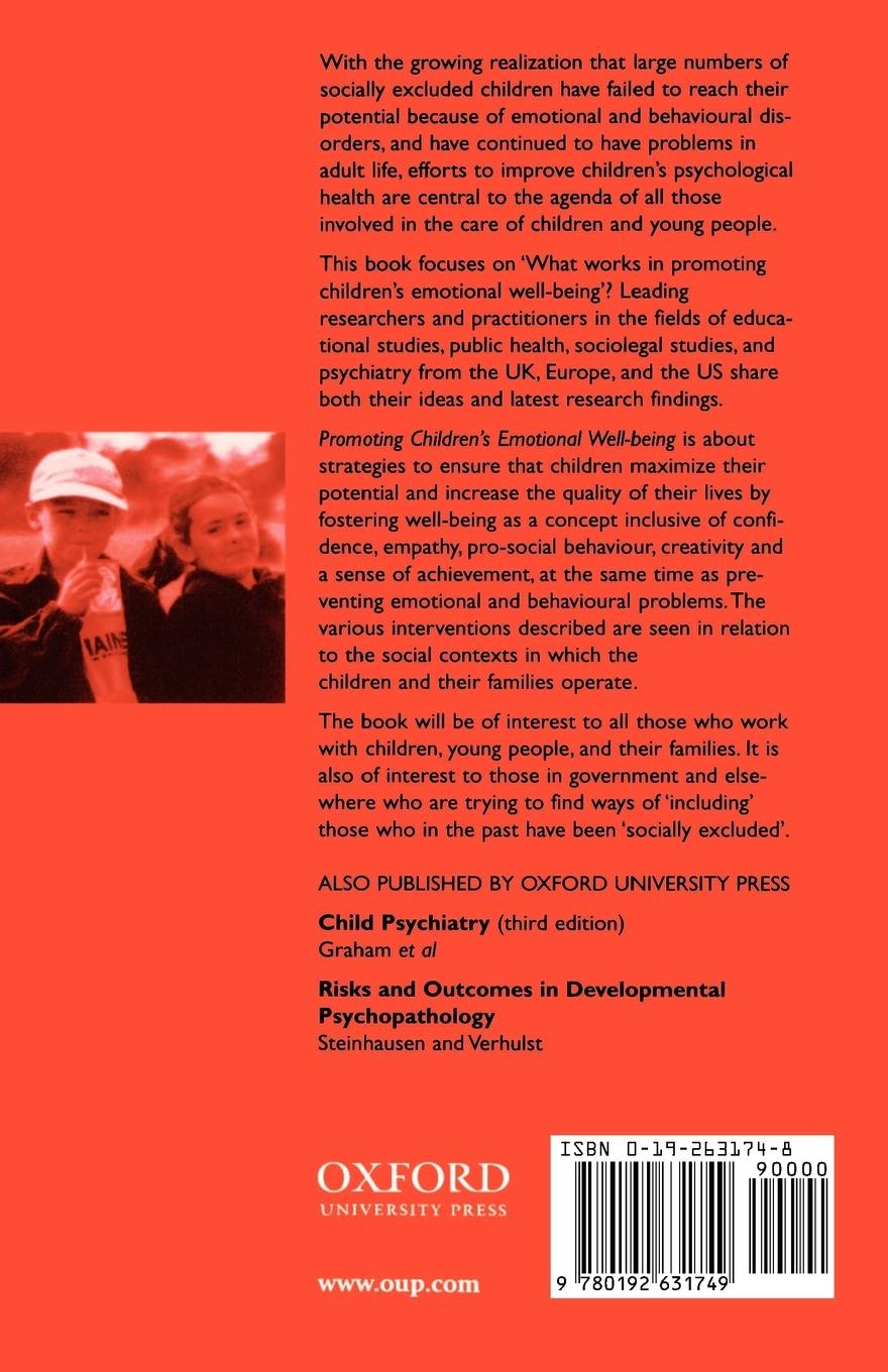 Rückseitencover Promoting Children's Emotional Well-Being