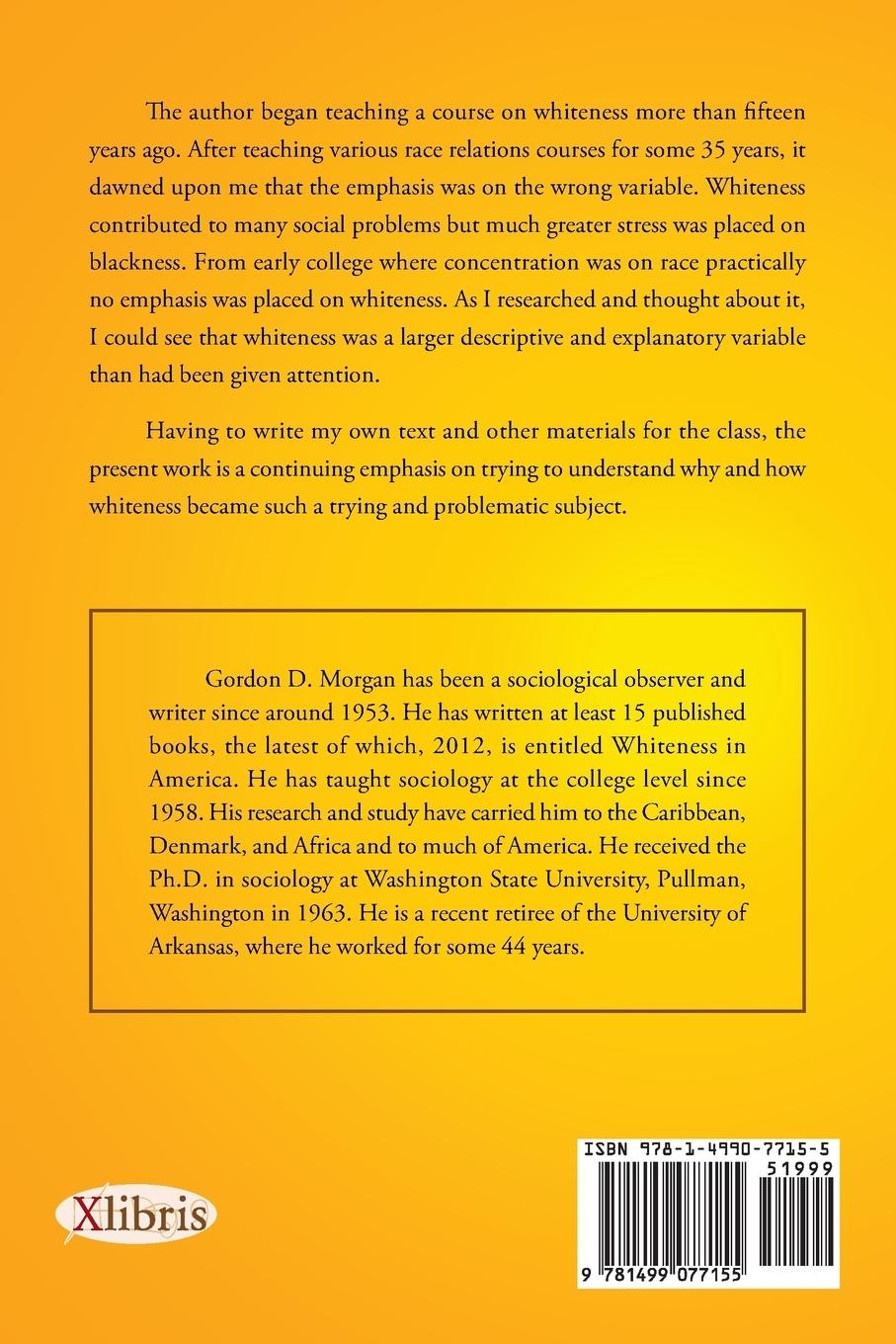 Rückseitencover Other Writings on Whiteness in Sociological Perspective