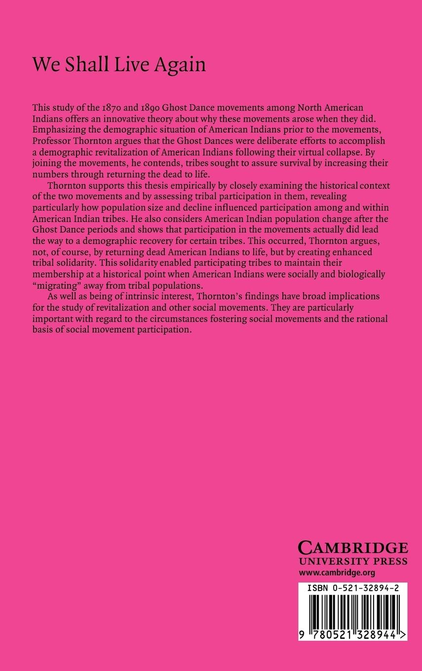 Rückseitencover We Shall Live Again