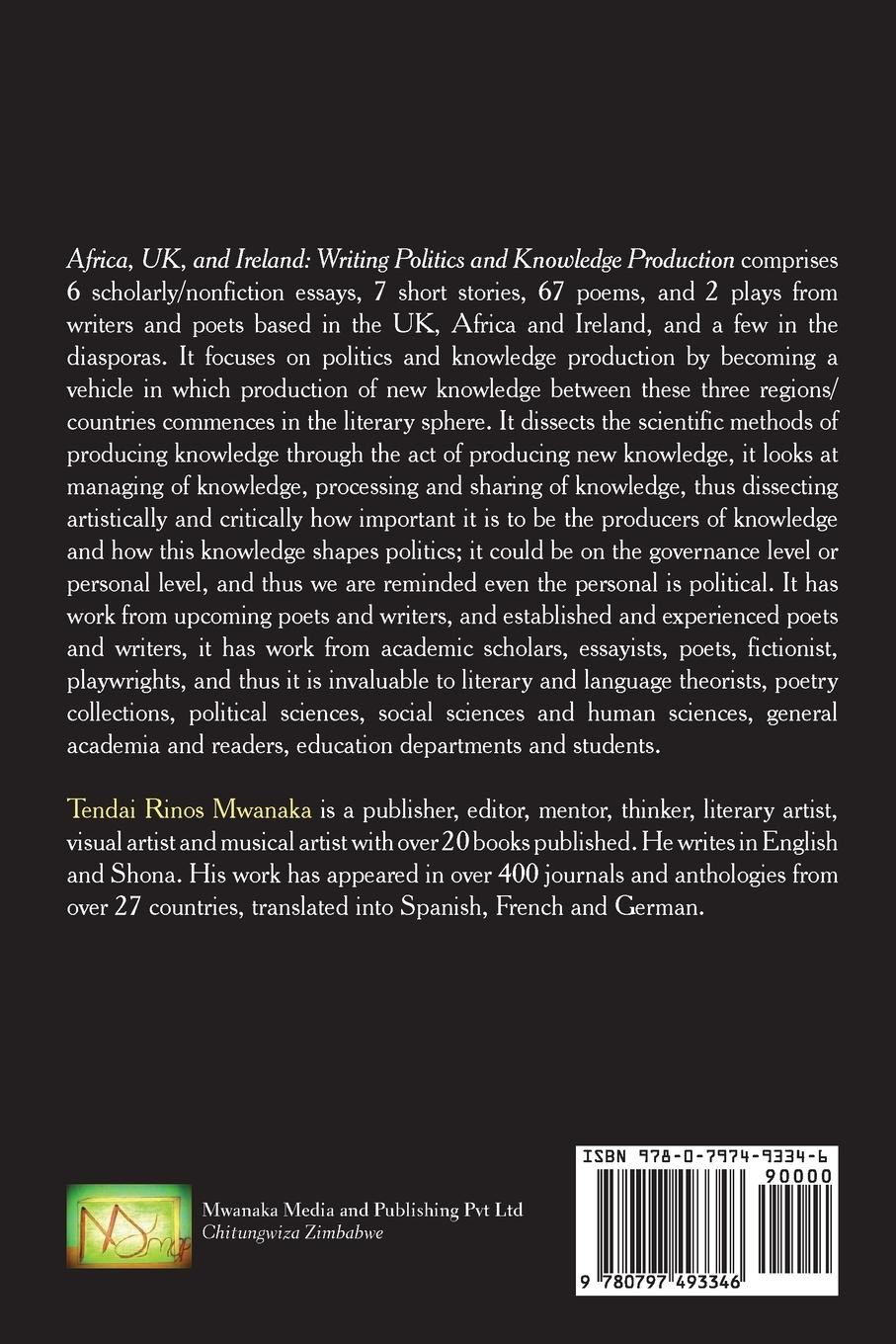 Rückseitencover Africa, UK, and Ireland