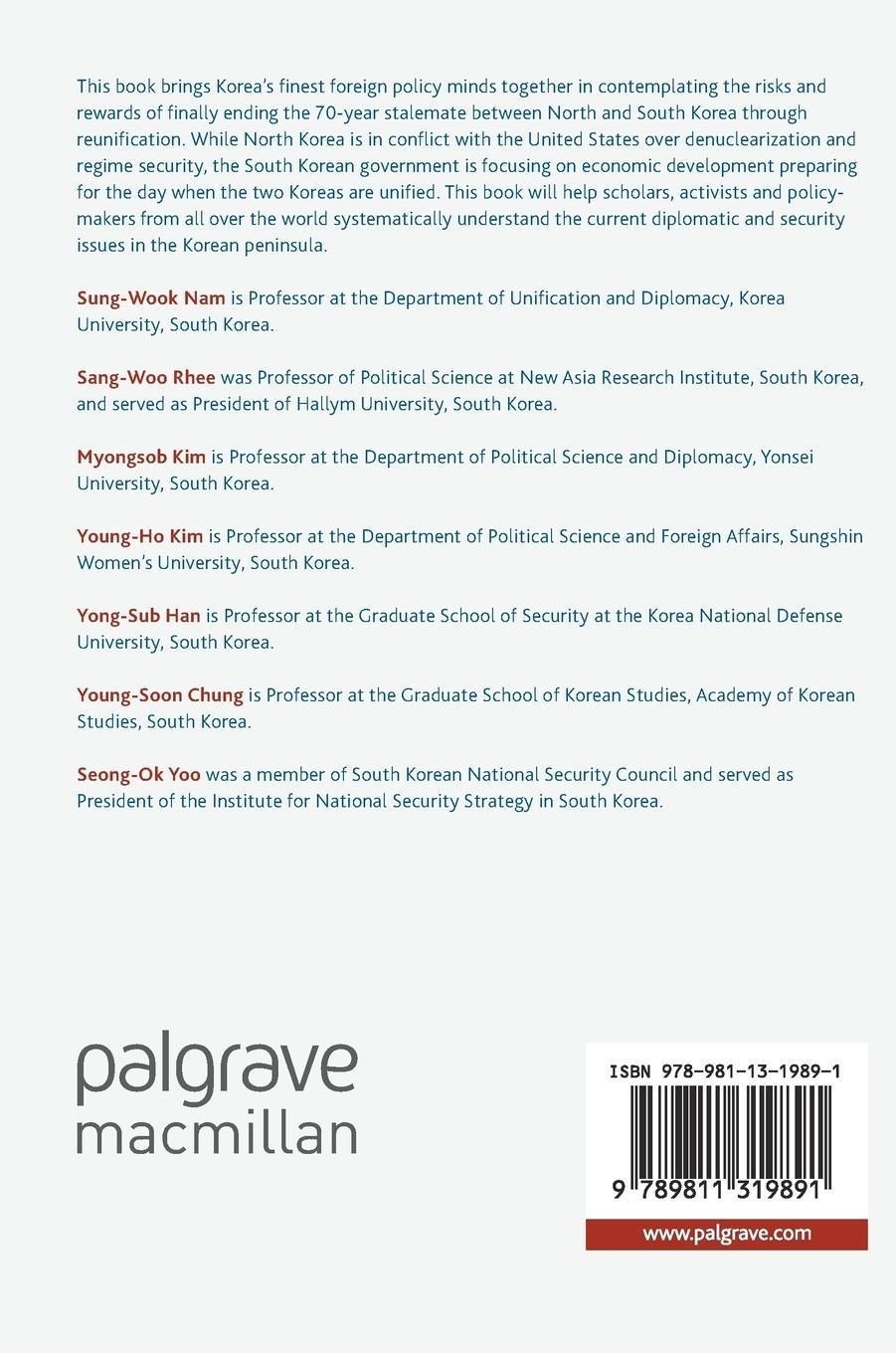 Rückseitencover South Korea's 70-Year Endeavor for Foreign Policy, National Defense, and Unification