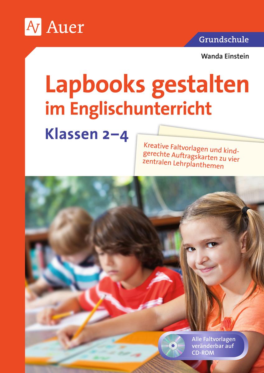 Vorderes Coverbild Lapbooks gestalten im Englischunterricht Kl. 2-4