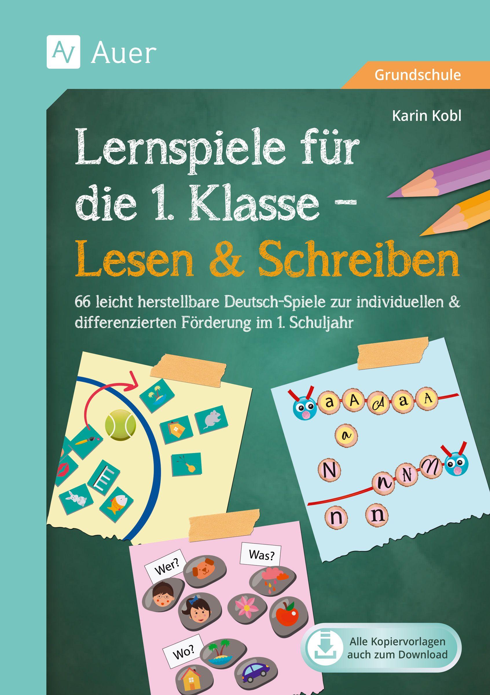 Vorderes Coverbild Lernspiele für die 1. Klasse - Lesen & Schreiben