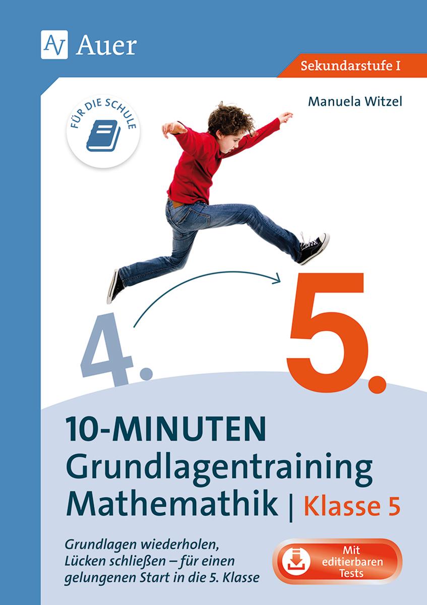 Vorderes Coverbild 10-Minuten-Grundlagentraining Mathematik Klasse 5