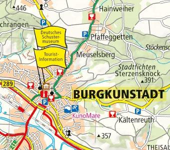 Beispielinhalt (Bild) Oberes Maintal /Coburg - Kronach - Kulmbach 1:75 000
