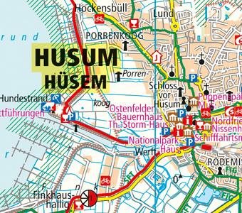 Beispielinhalt (Bild) Nordfriesland und Nordfriesische Inseln 1:100 000