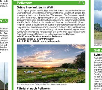 Beispielinhalt (Bild) Nordfriesland und Nordfriesische Inseln 1:100 000
