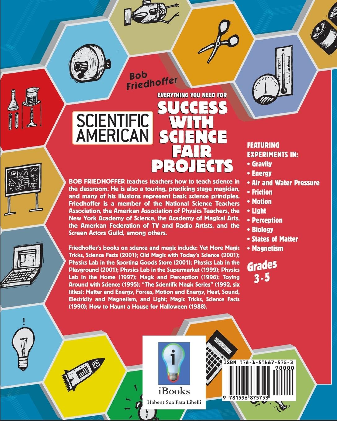 Rückseitencover Scientific American, Simple Science Fair Projects, Grades 3-5