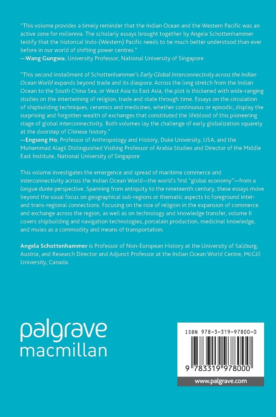 Rückseitencover Early Global Interconnectivity across the Indian Ocean World, Volume II