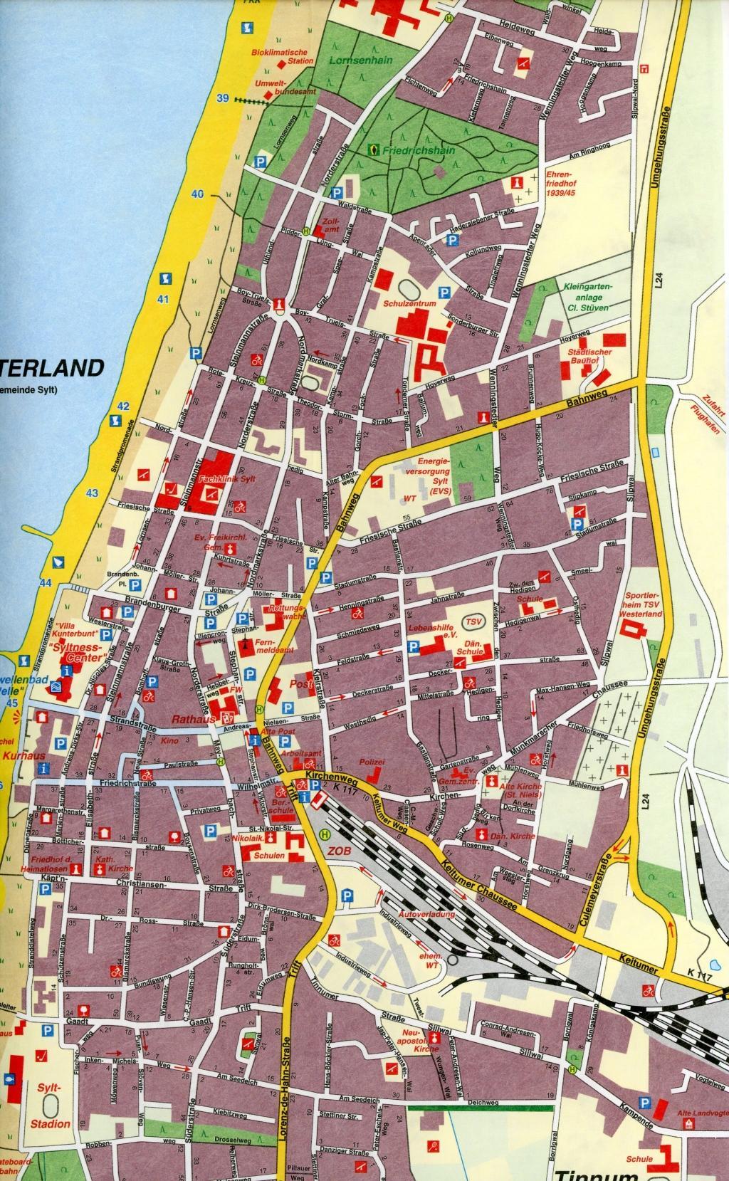 Beispielinhalt (Bild) Insel Sylt 1 : 25 000