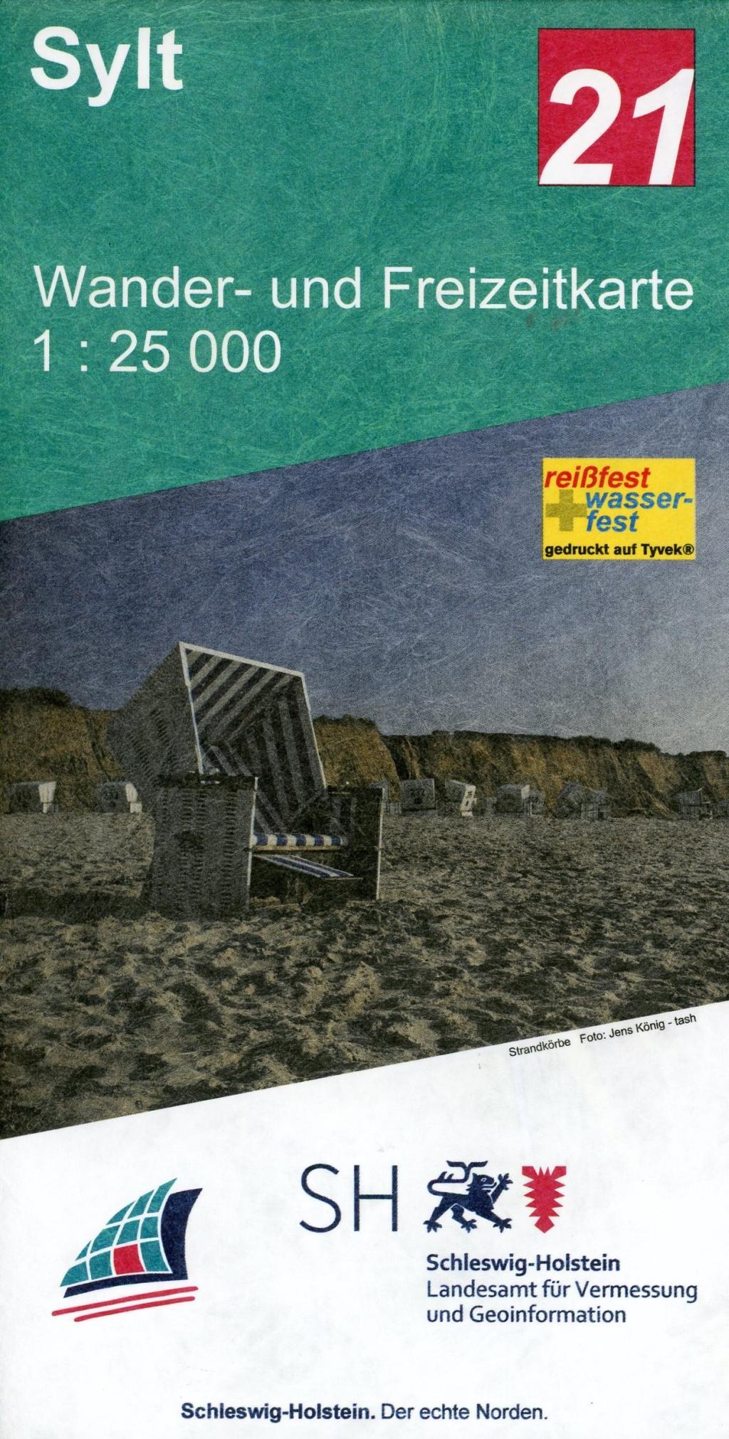Vorderes Coverbild Insel Sylt 1 : 25 000