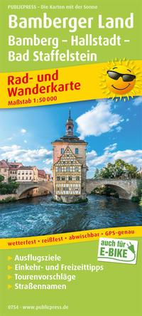 Vorderes Coverbild Bamberger Land, Bamberg - Hallstadtt - Bad Staffelstein 1:50 000