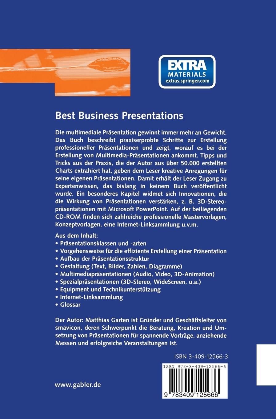 Rückseitencover Best Business Presentations
