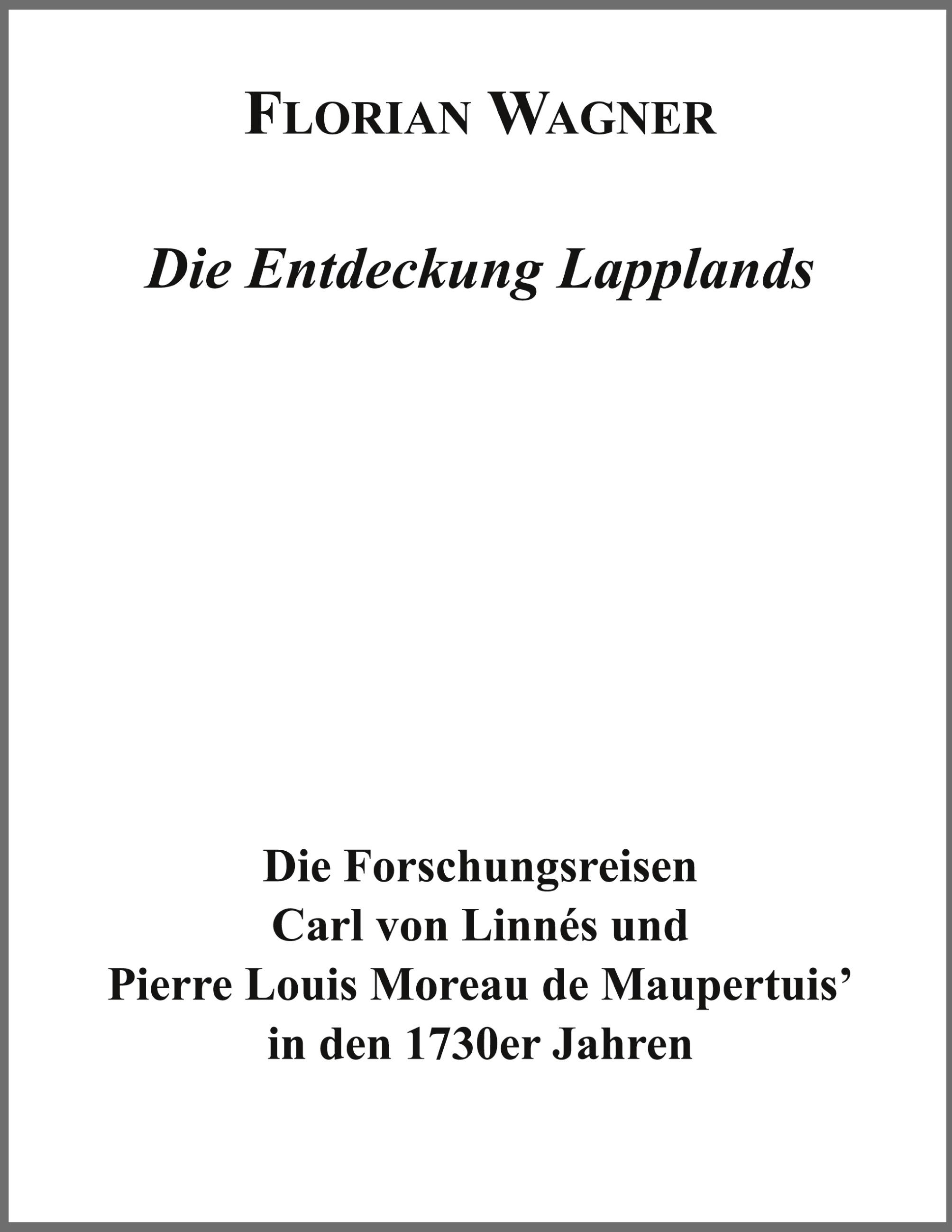 Vorderes Coverbild Die Entdeckung Lapplands