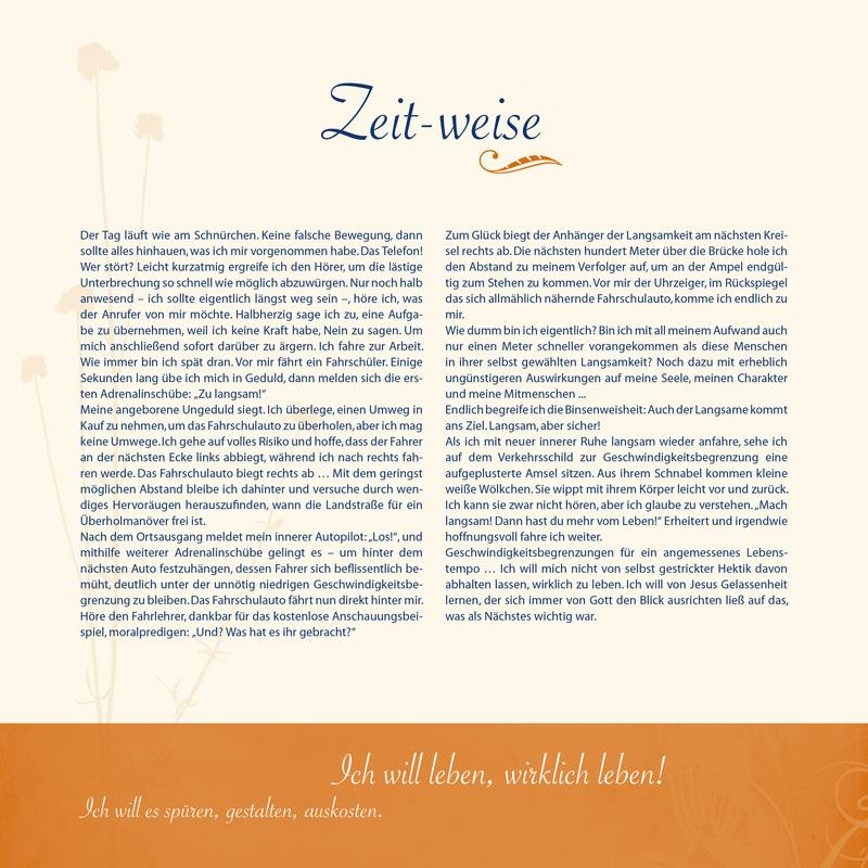 Beispielinhalt (Bild) Das Leben feiern