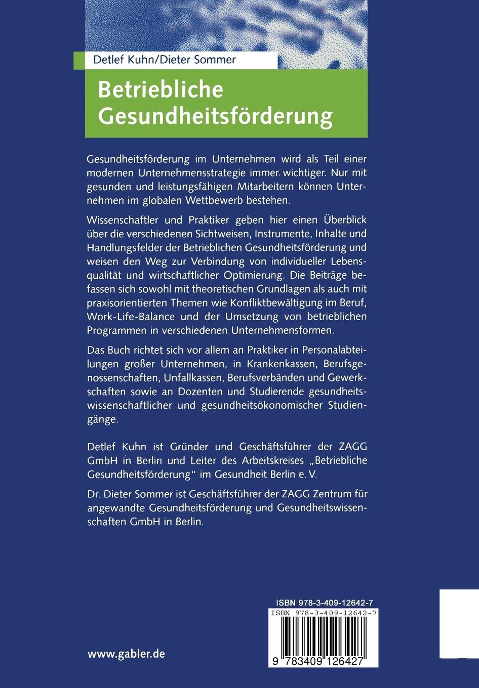 Rückseitencover Betriebliche Gesundheitsförderung