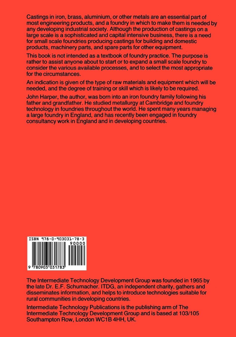 Rückseitencover Small Scale Foundries For Developing Countries