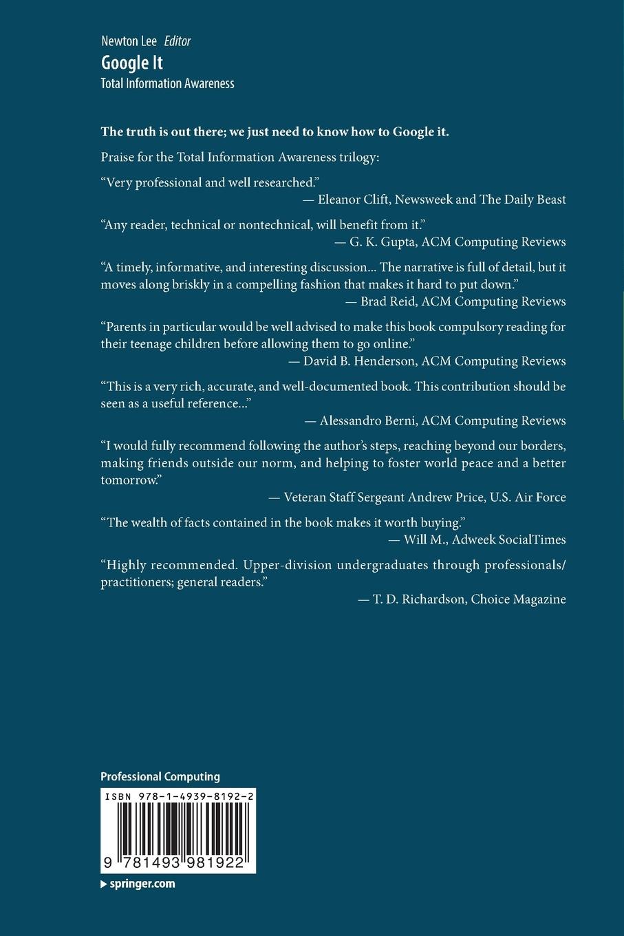 Rückseitencover Google It