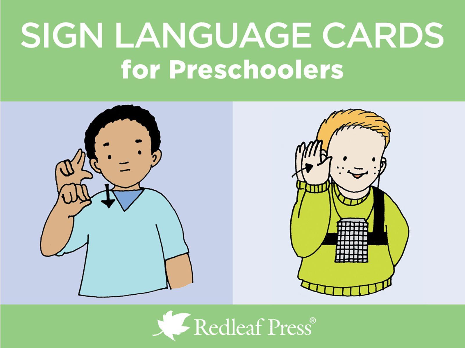 Vorderes Coverbild Sign Language Cards for Preschoolers