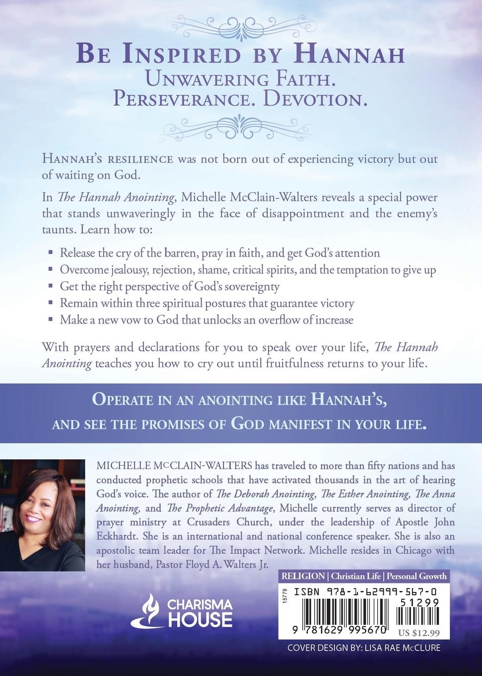 Rückseitencover Hannah Anointing