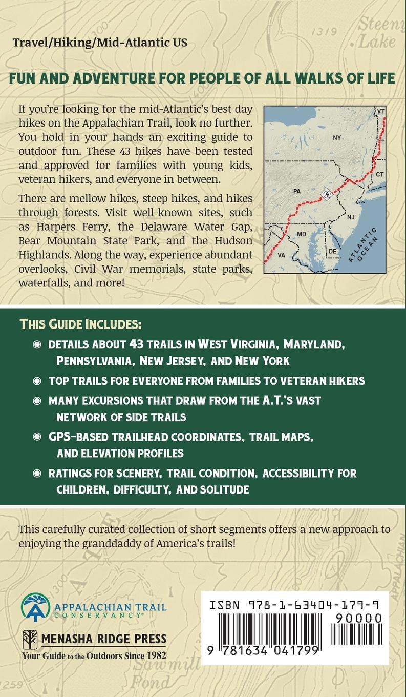Rückseitencover Best Hikes of the Appalachian Trail: Mid-Atlantic