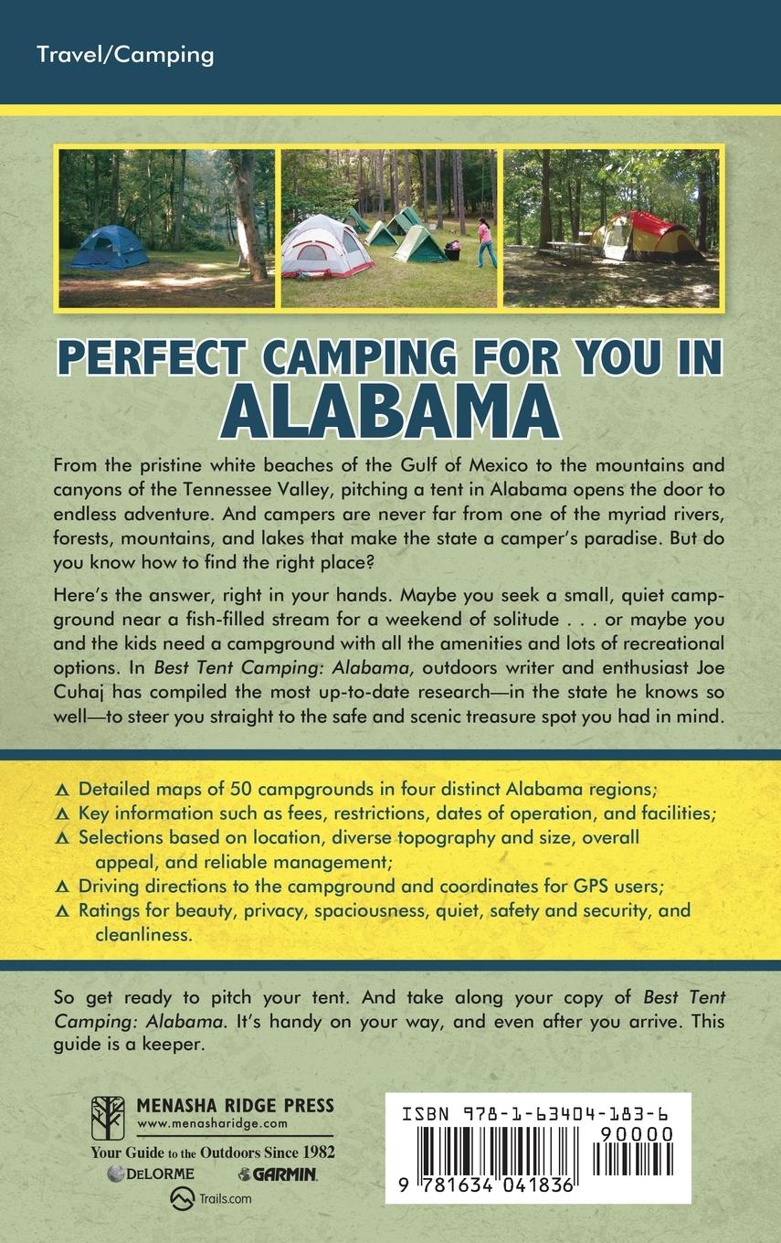 Rückseitencover Best Tent Camping: Alabama