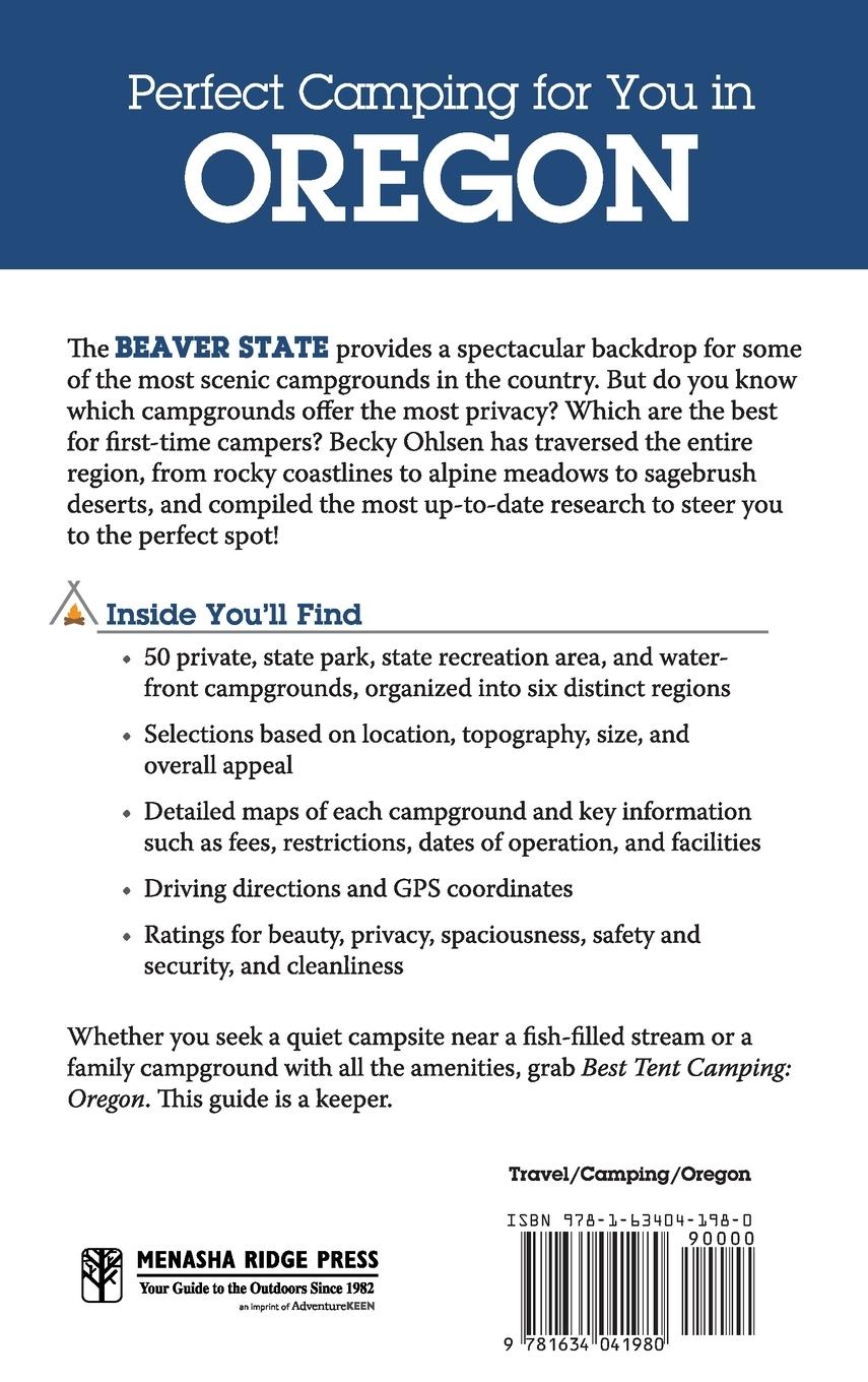 Rückseitencover Best Tent Camping: Oregon