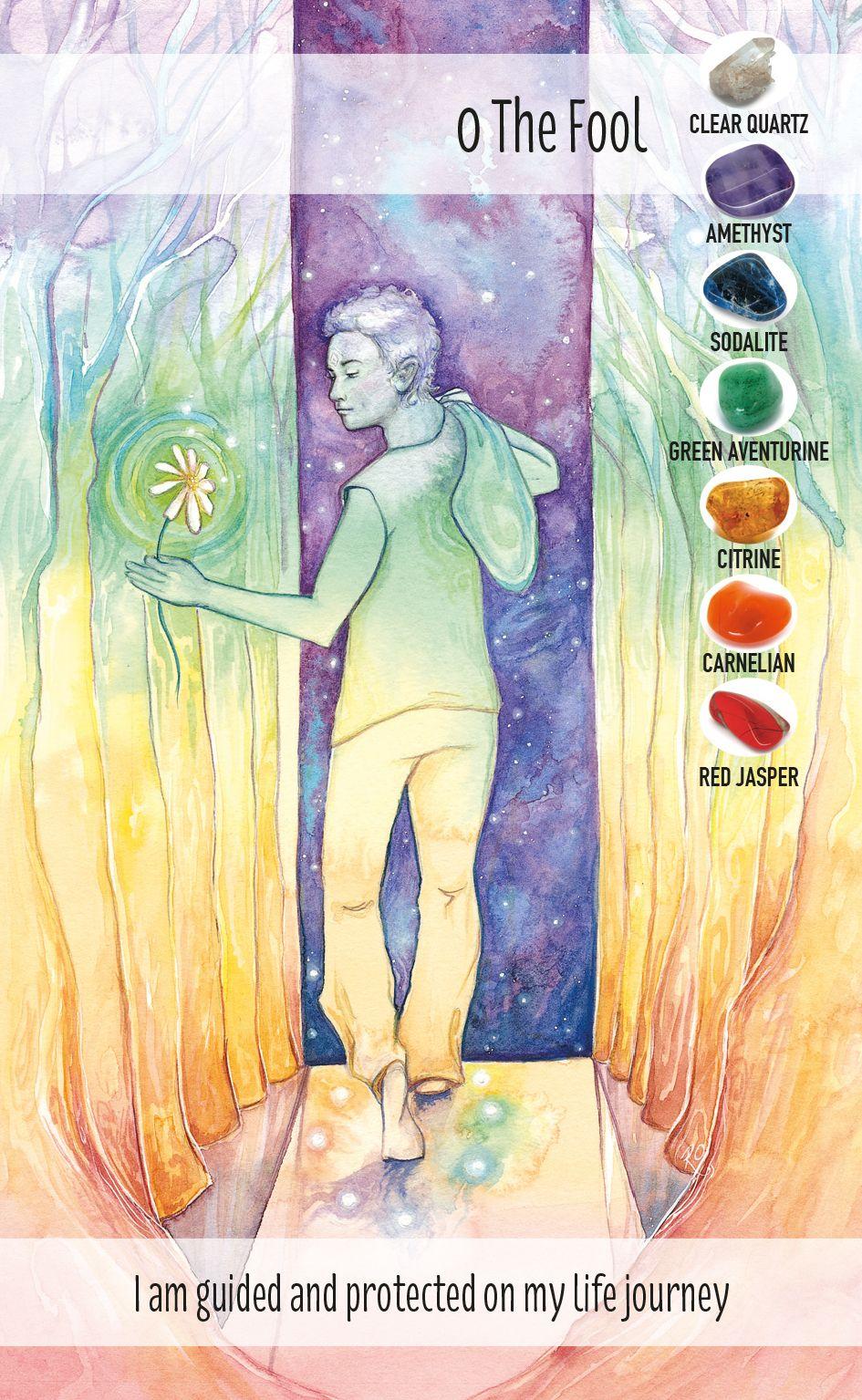 Beispielinhalt (Bild) The Crystal Power Tarot