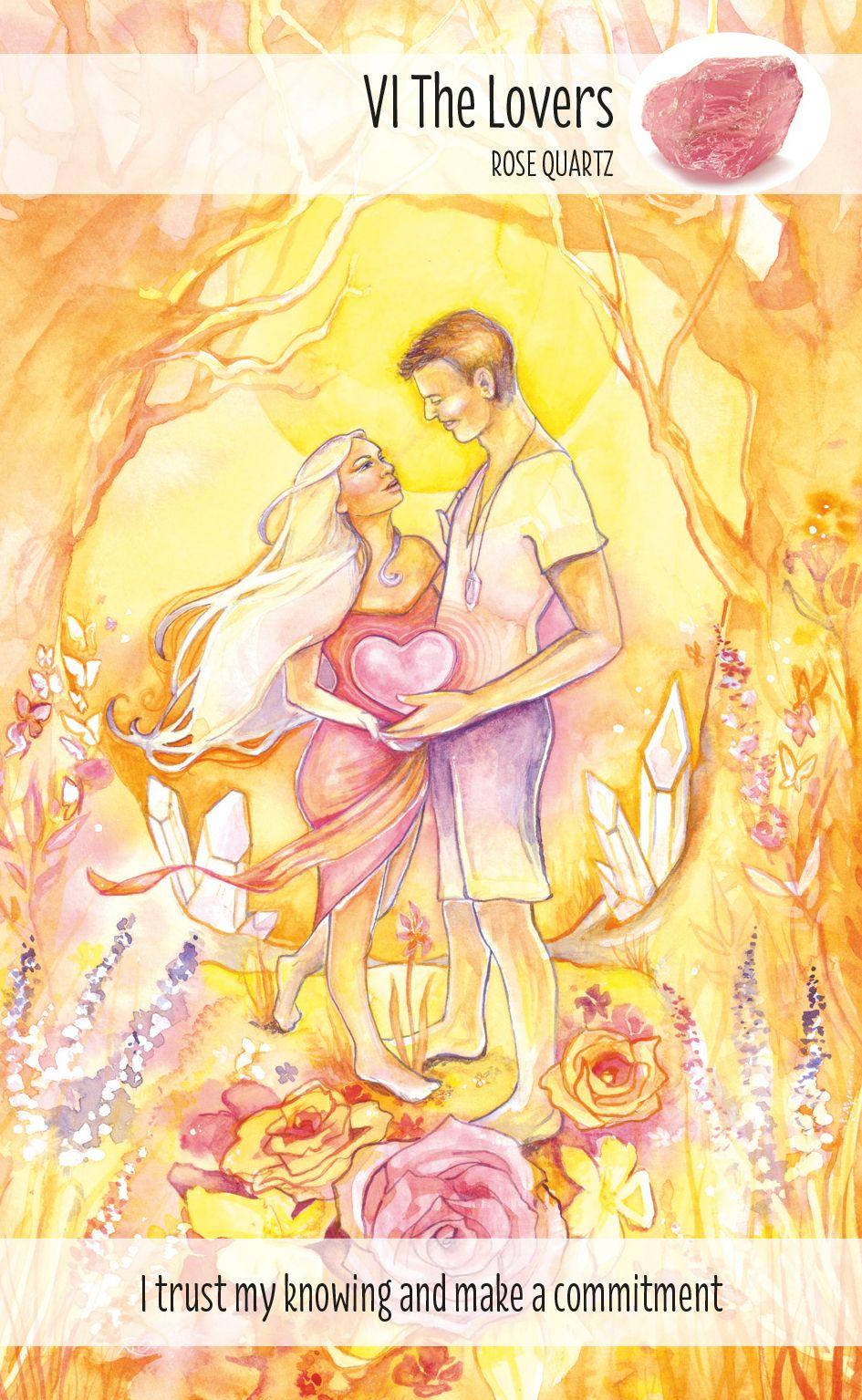 Beispielinhalt (Bild) The Crystal Power Tarot