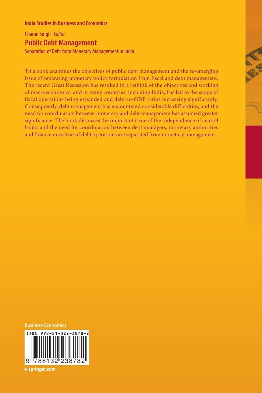 Rückseitencover Public Debt Management