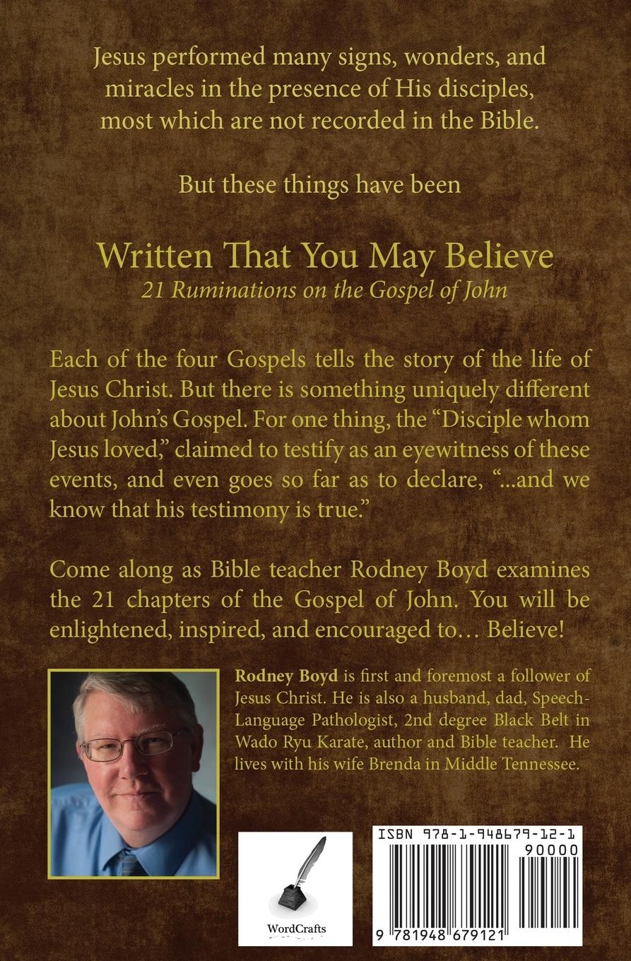 Rückseitencover Written That You May Believe