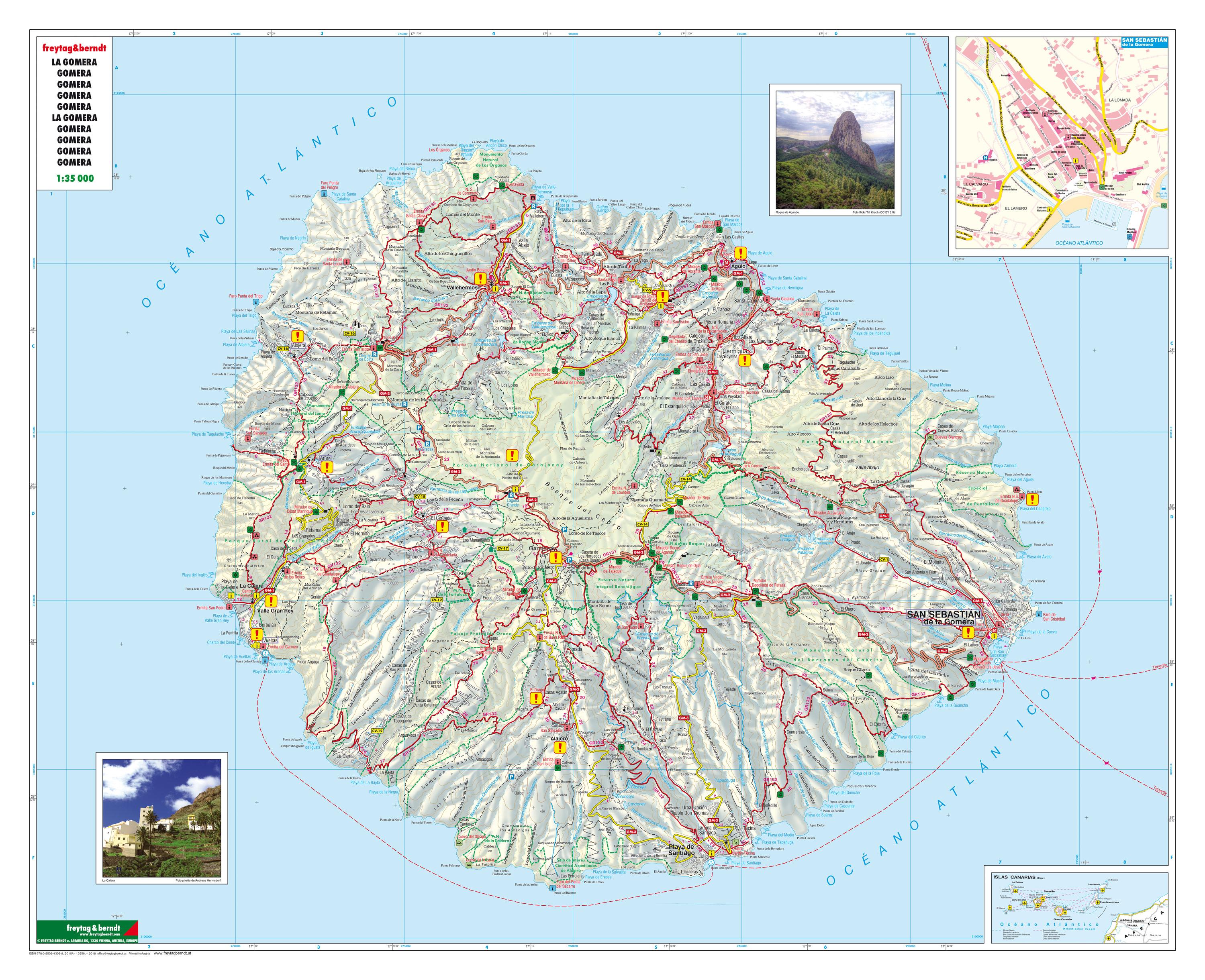 Beispielinhalt (Bild) Gomera, Autokarte 1:35.000