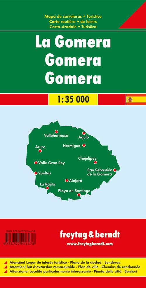 Rückseitencover Gomera, Autokarte 1:35.000