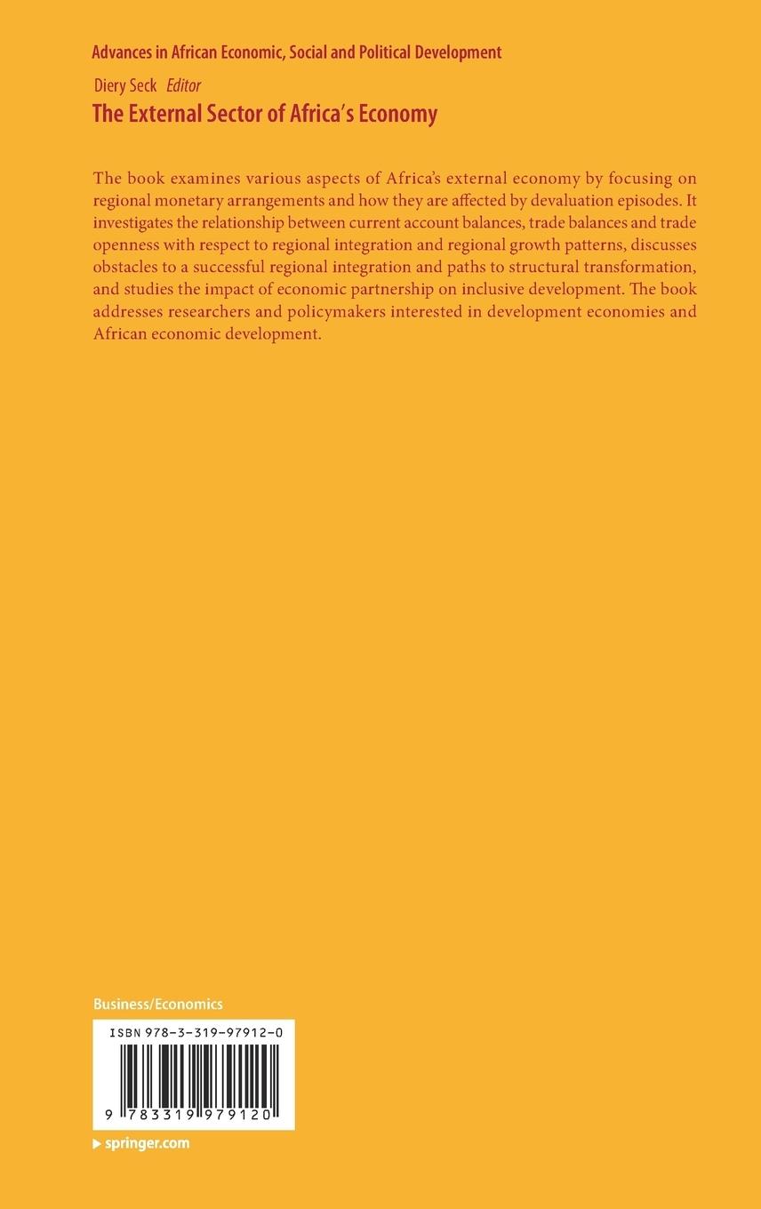 Rückseitencover The External Sector of Africa's Economy