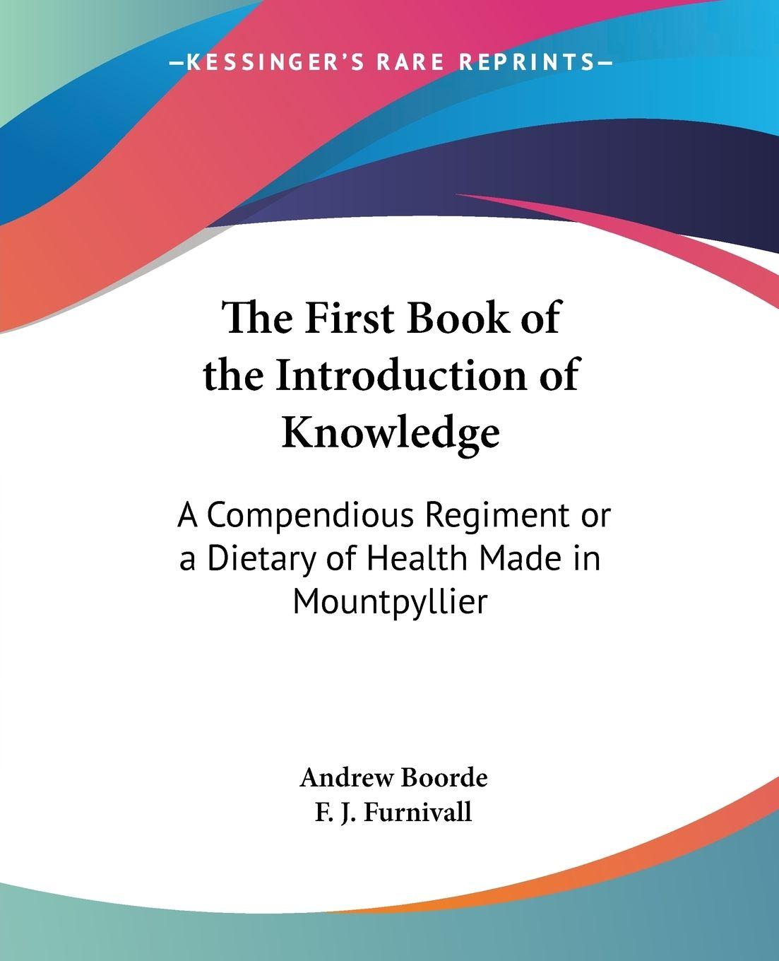 Vorderes Coverbild The First Book of the Introduction of Knowledge
