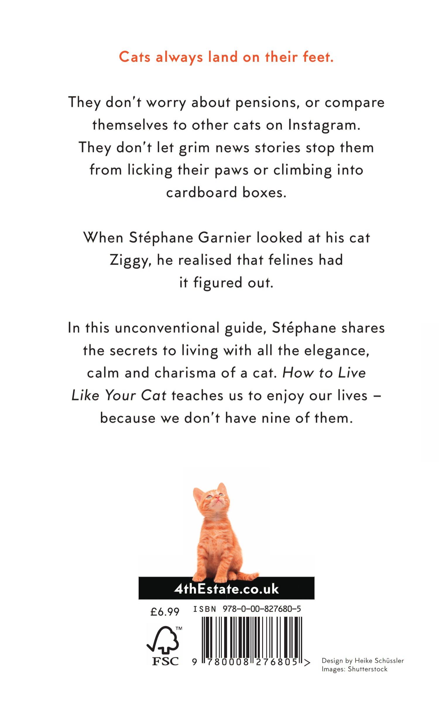 Rückseitencover How to Live Like Your Cat
