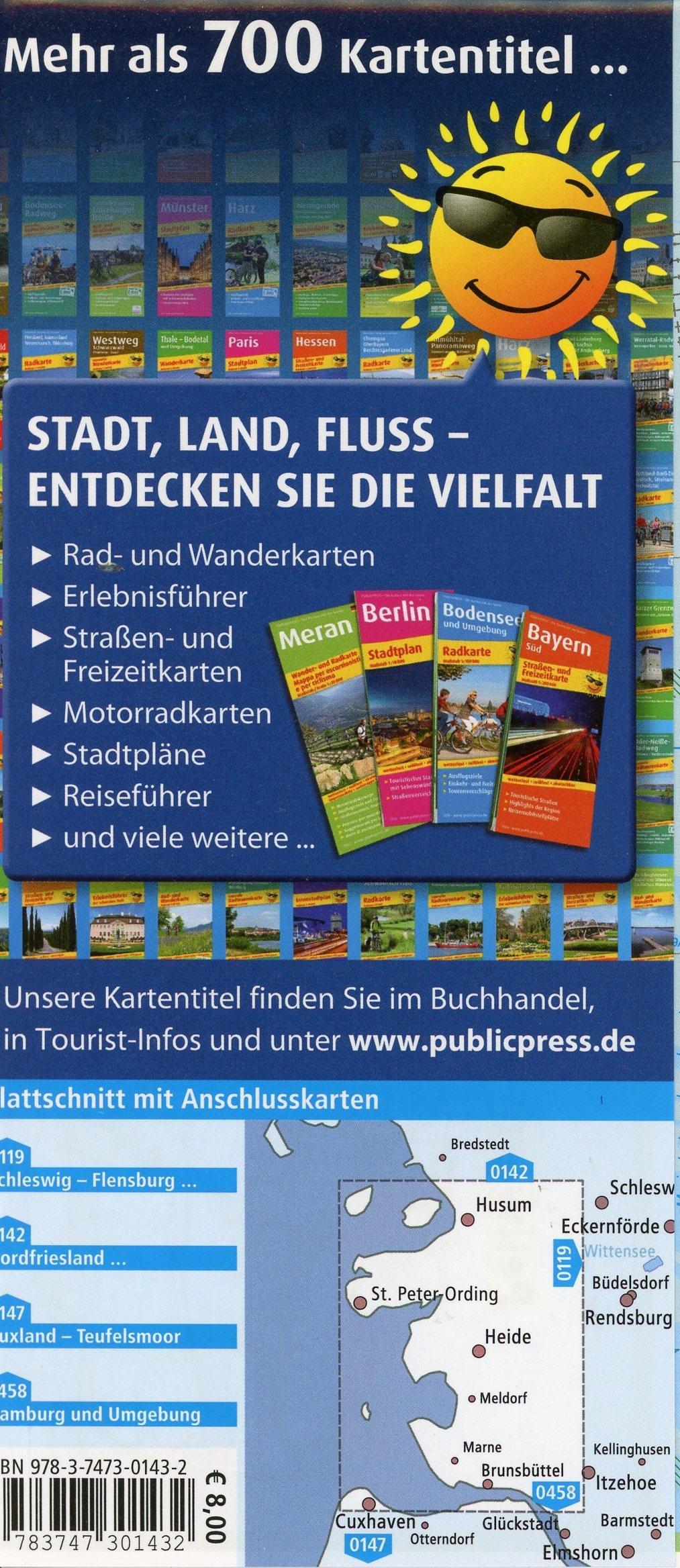 Beispielinhalt (Bild) Nordseeküste, Husum - Heide - Brunsbüttel, St. Peter-Ording 1:100 000