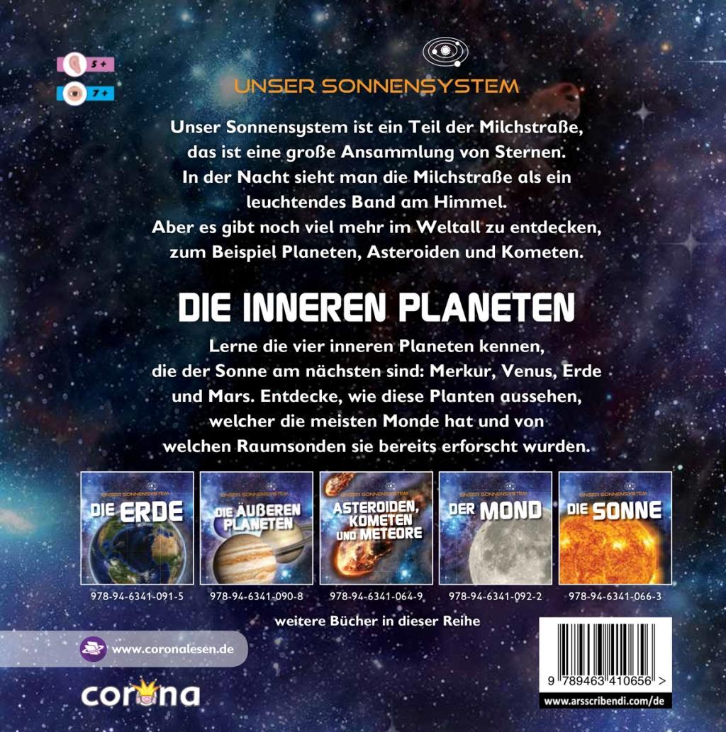 Beispielinhalt (Bild) Die inneren Planeten