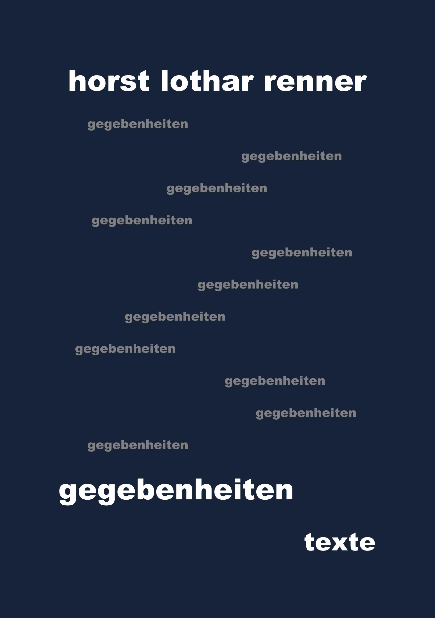 Vorderes Coverbild gegebenheiten