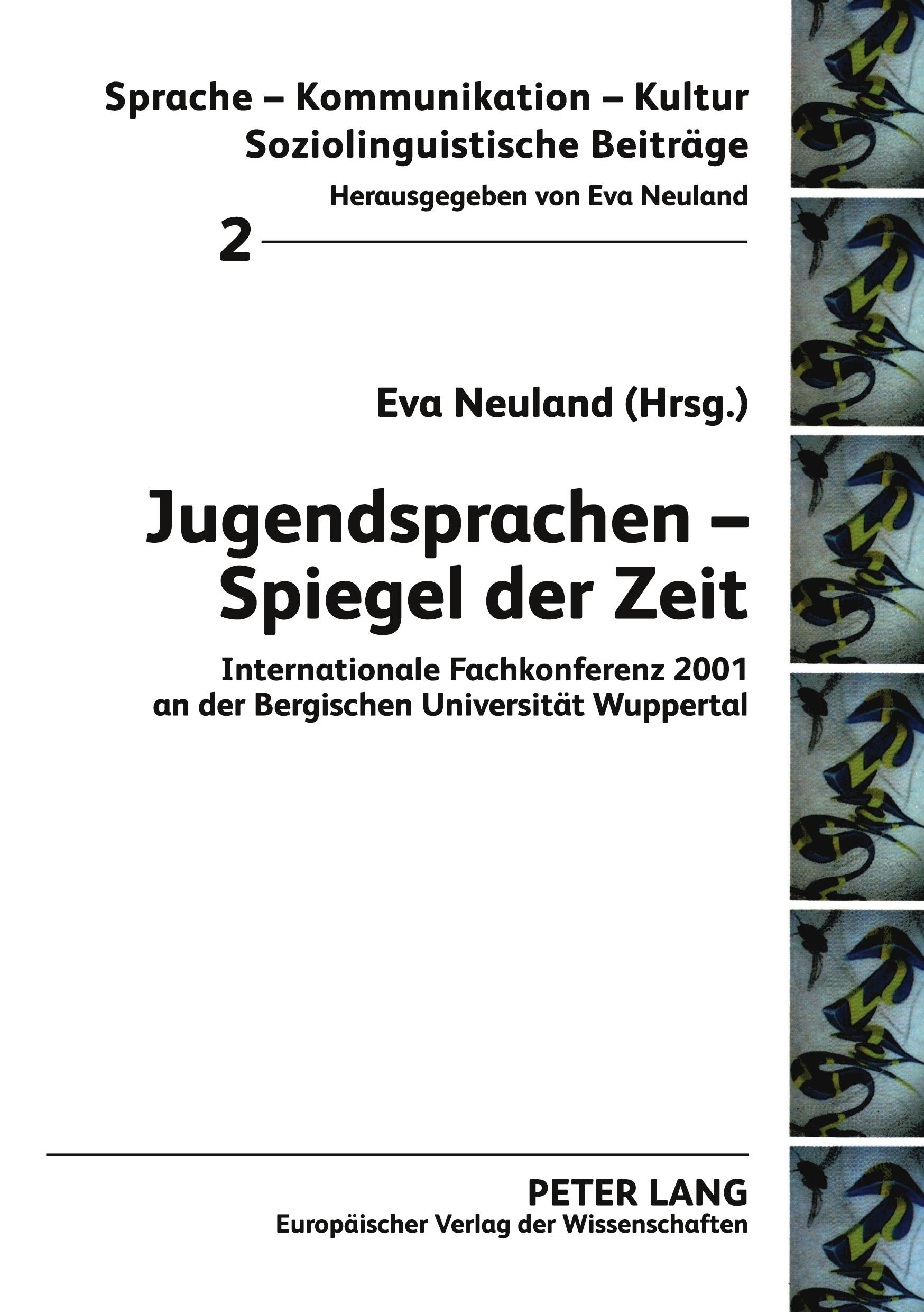 Vorderes Coverbild Jugendsprachen - Spiegel der Zeit