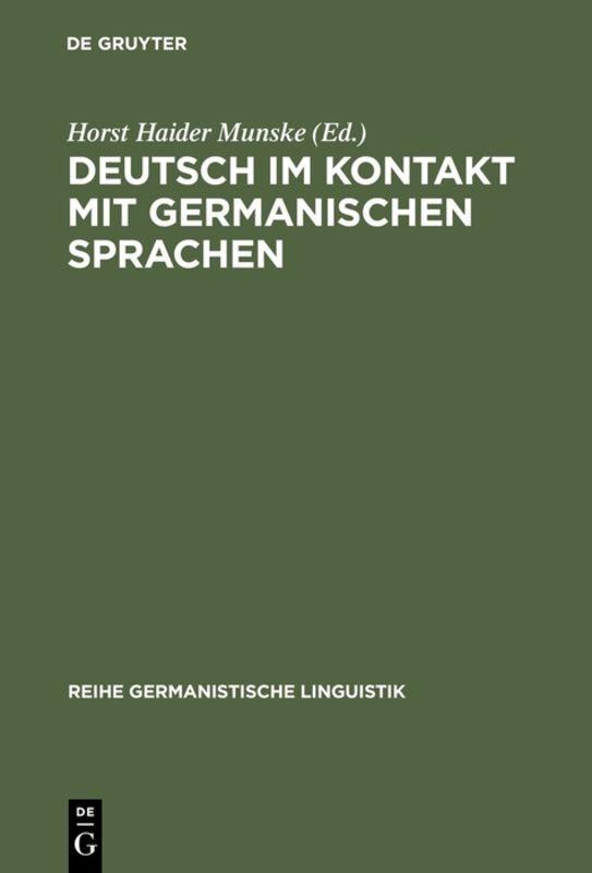 Vorderes Coverbild Deutsch im Kontakt mit germanischen Sprachen