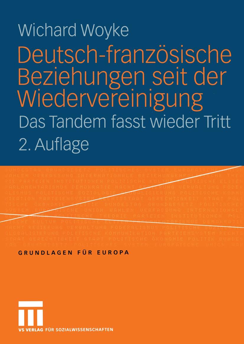 Vorderes Coverbild Deutsch-französische Beziehungen seit der Wiedervereinigung