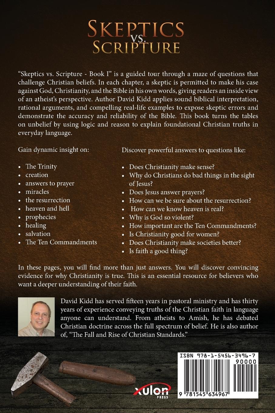 Rückseitencover Skeptics vs. Scripture Book I