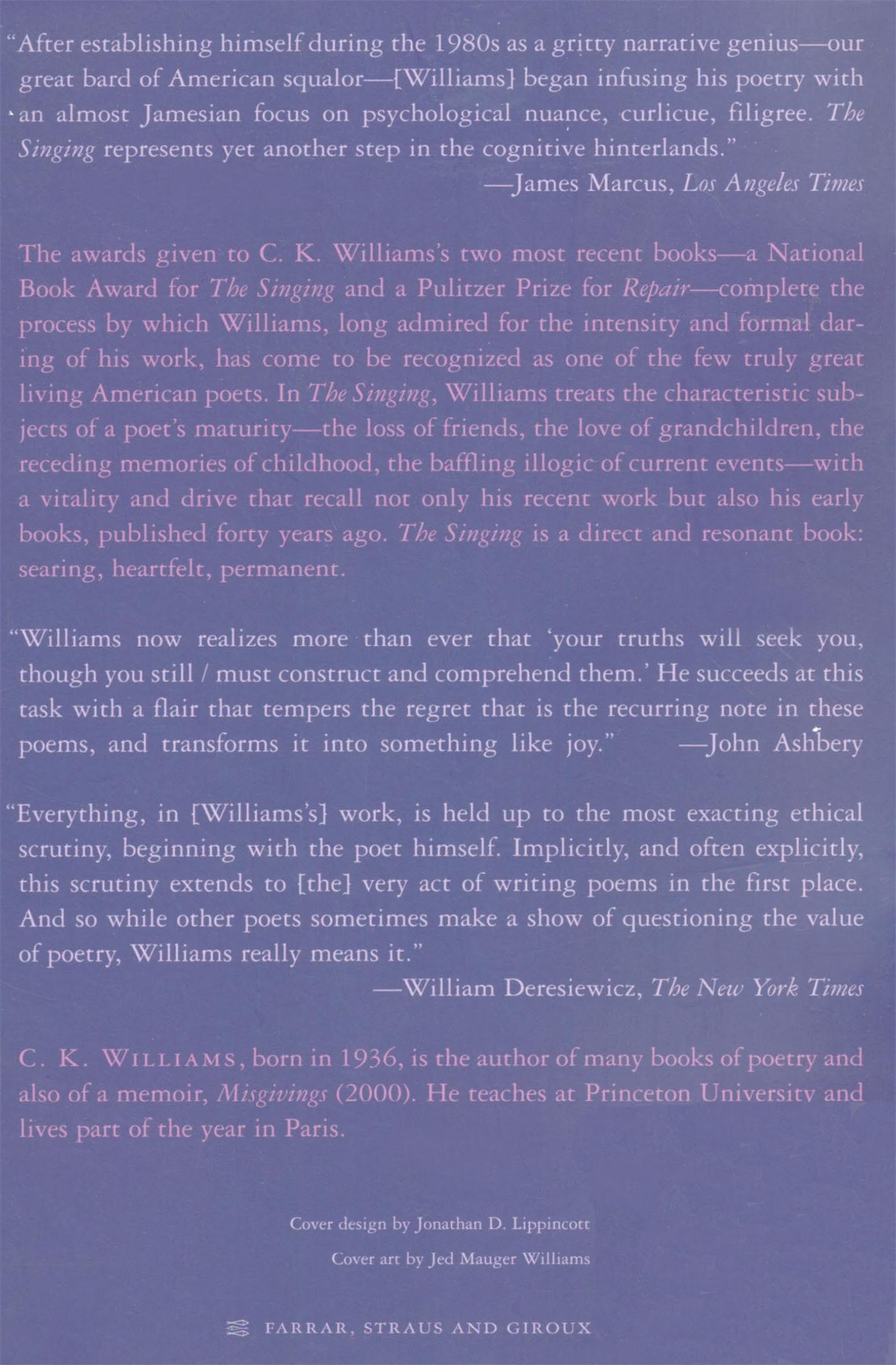 Rückseitencover The Singing