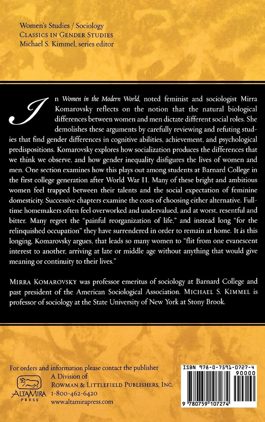 Rückseitencover Women in the Modern World